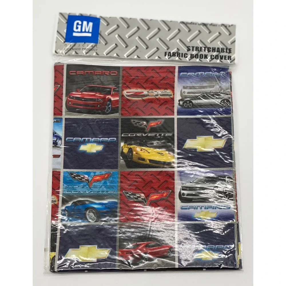 3pc Ford‎ Mustang GM Camaro Dodge Viper Stretchable Fabric Book Covers Set NEW
